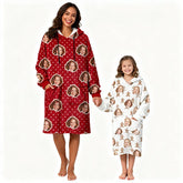 Custom Photo Blanket Hoodie – Plaid Oversized Wearable Christmas Gift